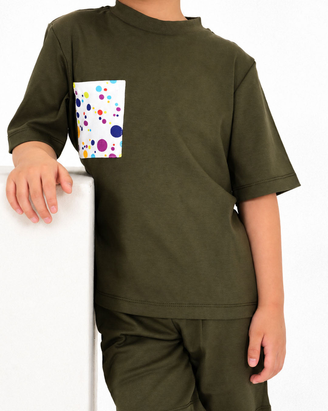 Boys Green Cotton Summer Set Ages 0–5 | Blu And Giggles