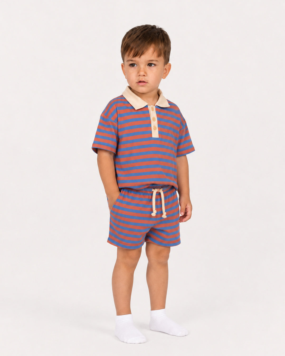 Boys Graphic Cotton T-Shirt and Shorts Set Ages 2–5 | Blu And Giggles