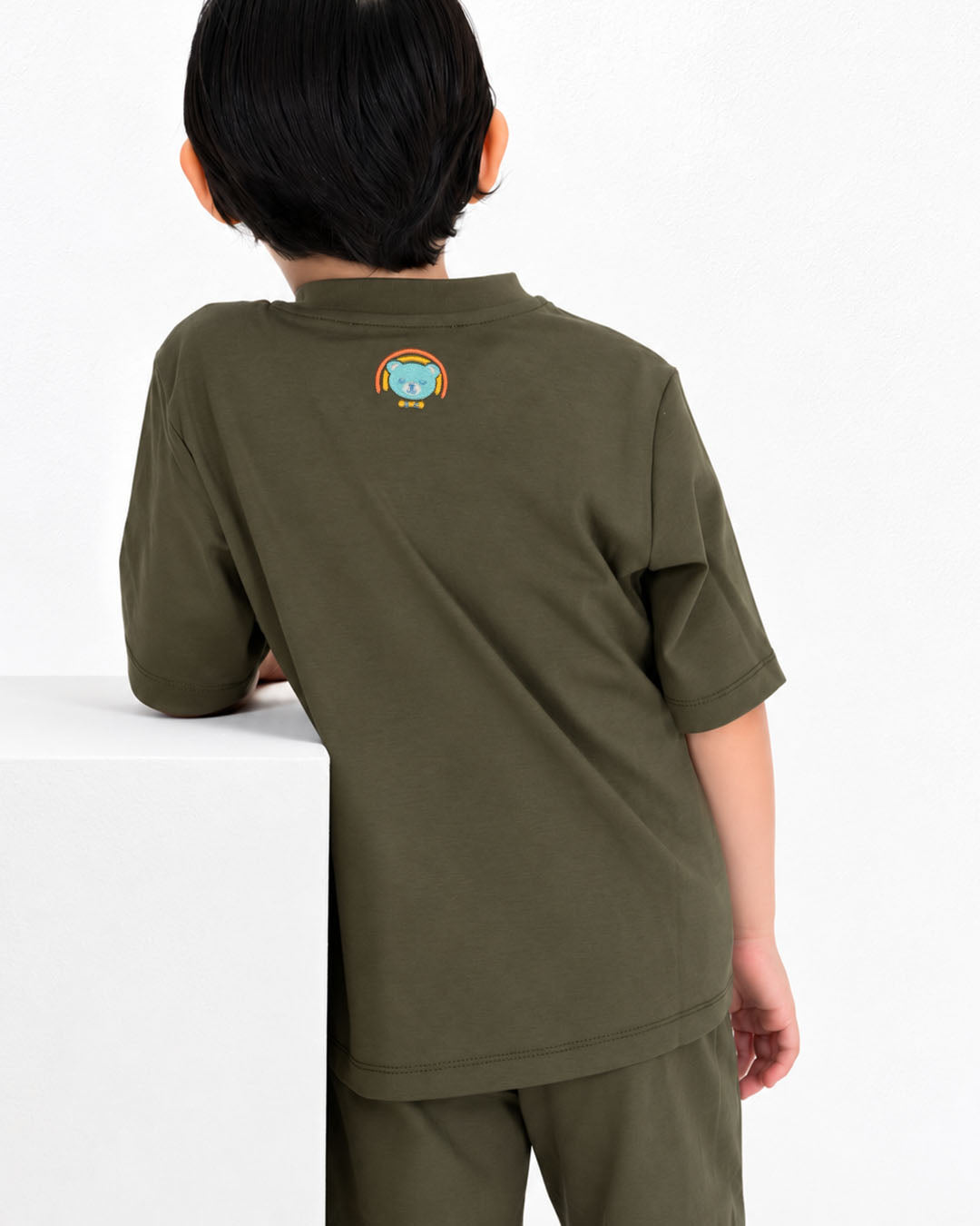 Boys Green Cotton Summer Set Ages 0–5 | Blu And Giggles