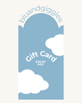 BLU AND GIGGLES GIFT CARD - TEAL BLUE