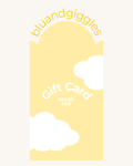 BLU AND GIGGLES GIFT CARD - YELLOW
