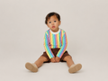 Rainbow Boys Cotton Long Sleeve and Linen Shorts Set