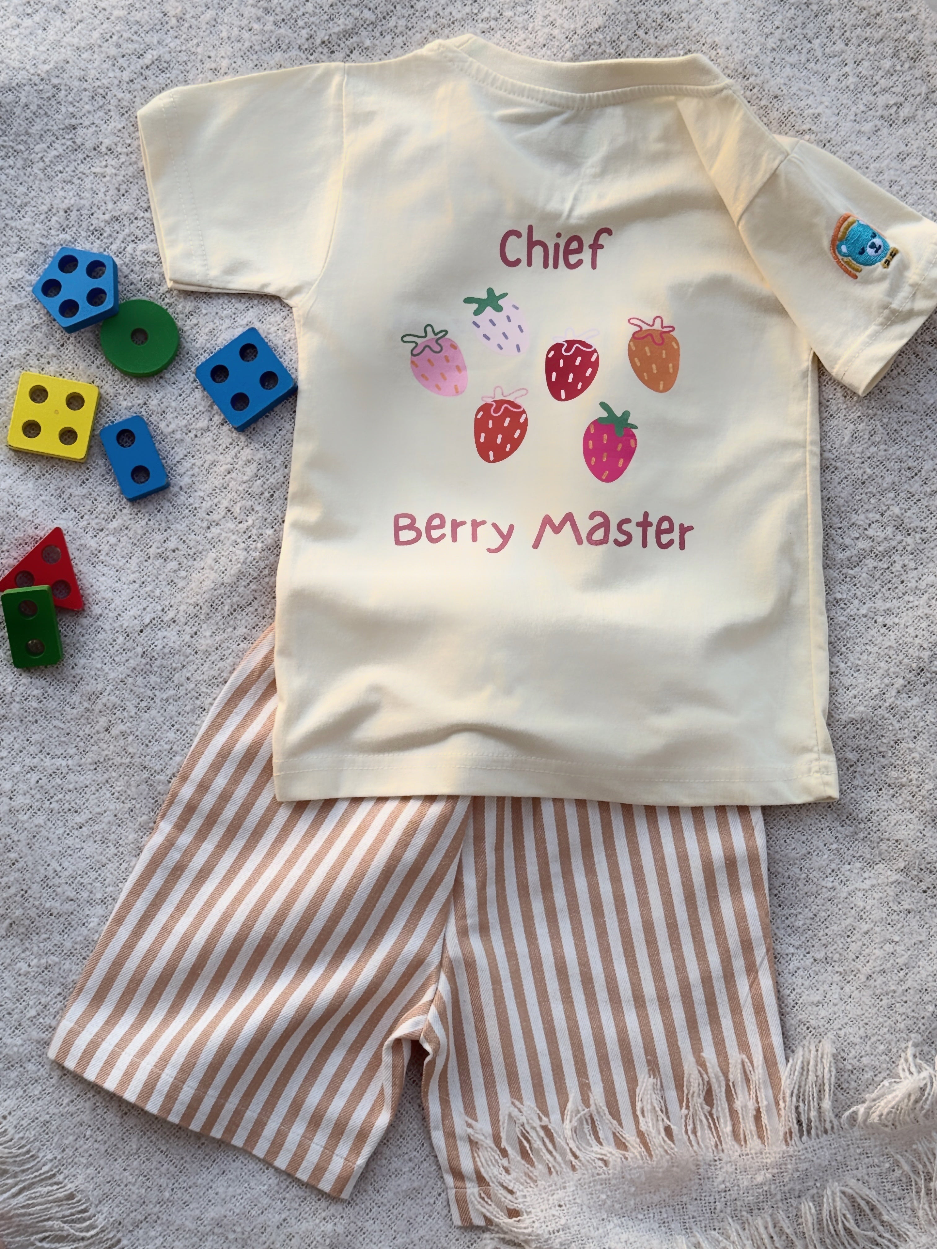 Cotton Graphic Statement T-Shirt and Shorts Set for Boys