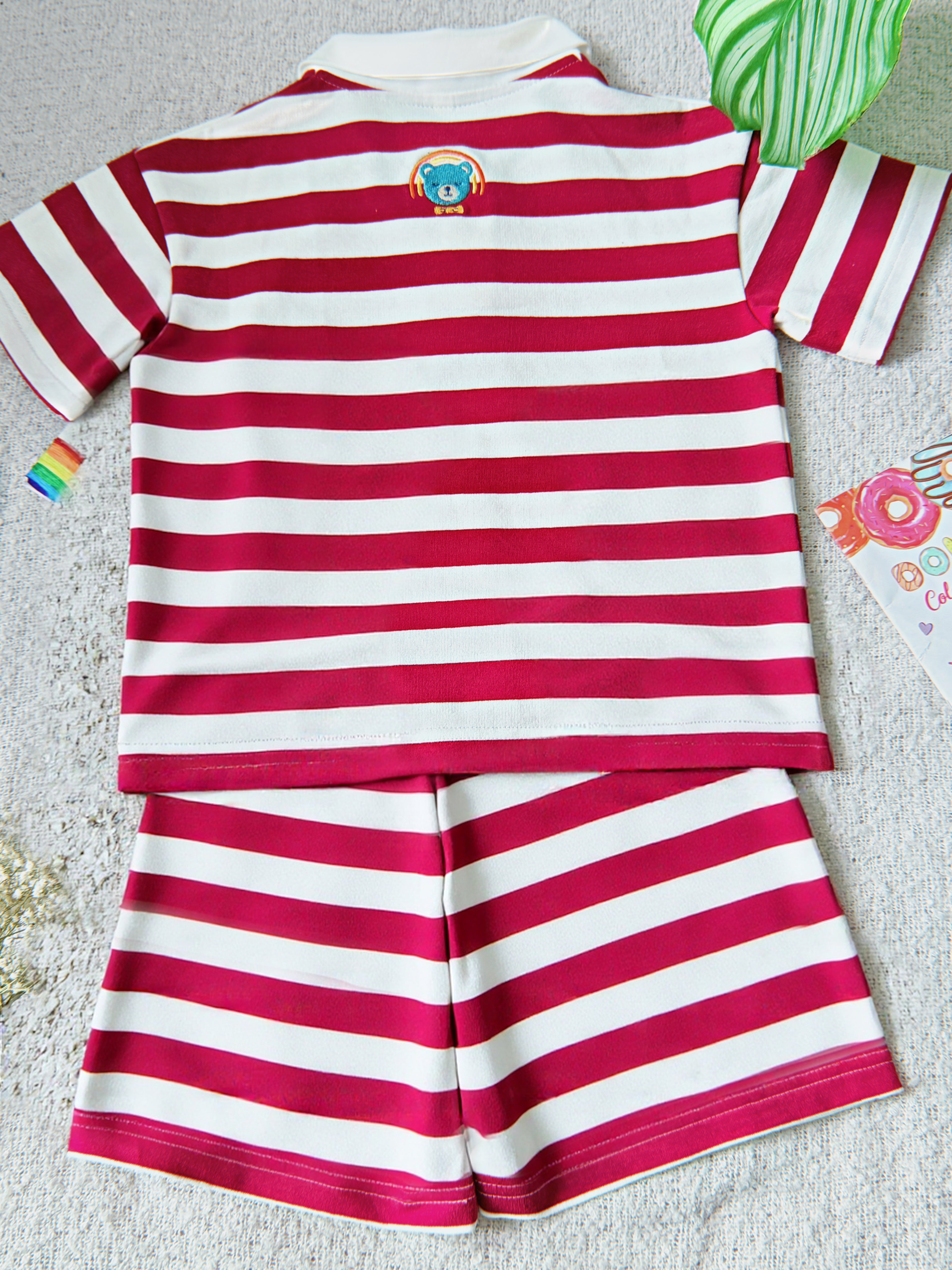 Cotton Striped Co-ord Set for Boys