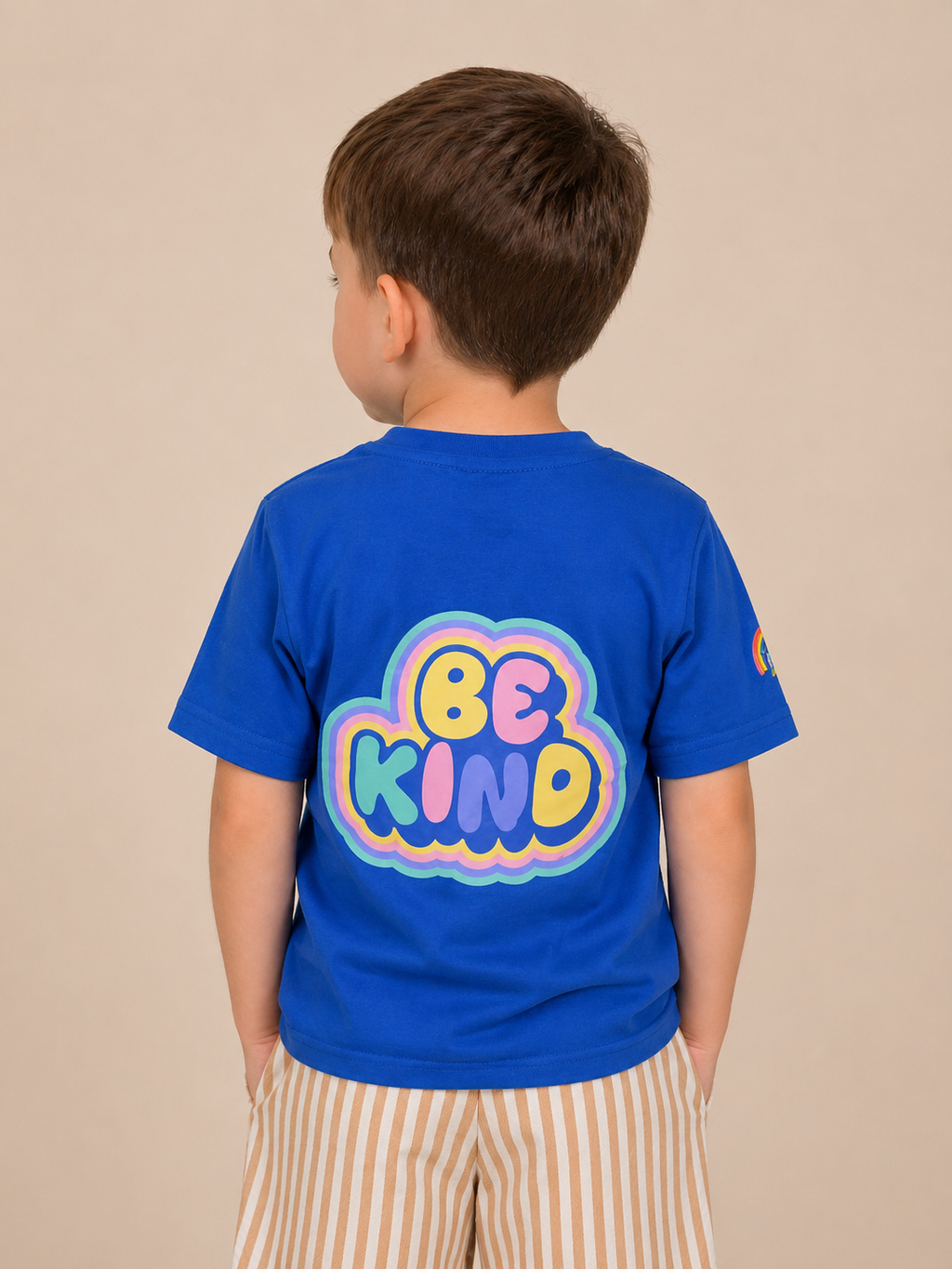 Cotton Graphic Statement T-Shirt and Shorts Set for Boys - Blue