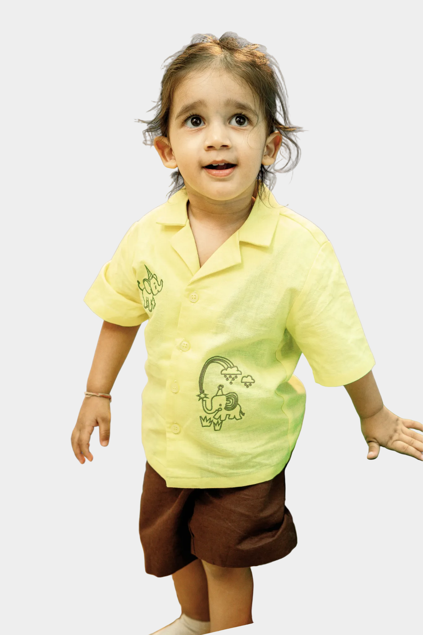 Tusker Boys Linen Shirt and Shorts Set